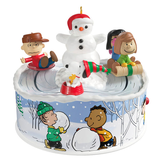 Hallmark Keepsake Christmas Ornament 2025, The Peanuts Gang Let's Go Sledding! Musical with Light and Motion, Gifts for Peanuts Fans - BCGiftMall
