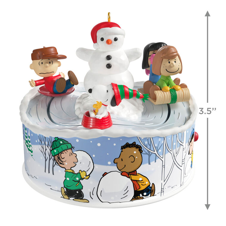 Hallmark Keepsake Christmas Ornament 2025, The Peanuts Gang Let's Go Sledding! Musical with Light and Motion, Gifts for Peanuts Fans - BCGiftMall