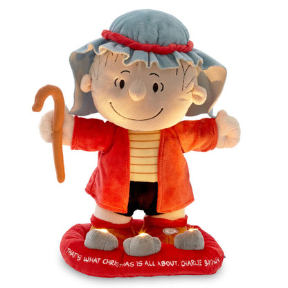 Peanuts® Linus in Shepherd Costume Plush With Sound, Motion and Light, 12" by Hallmark