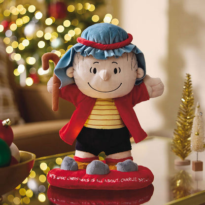 Peanuts® Linus in Shepherd Costume Plush With Sound, Motion and Light, 12" by Hallmark