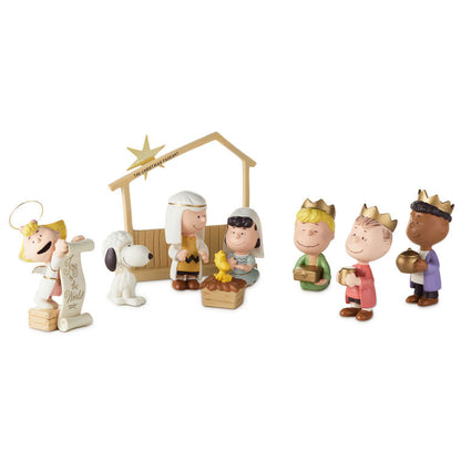 Peanuts® Christmas Pageant Figurines, Set of 9 by Hallmark