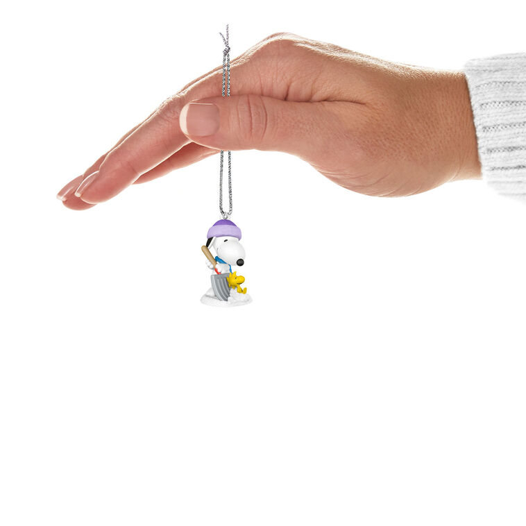 Hallmark Keepsake 1" Mini Christmas Ornament 2025 Peanuts Winter Fun with Snoopy, Gifts for Peanuts Fans - BCGiftMall