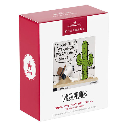 Hallmark 2025 The Peanuts® Gang Snoopy's Brother, Spike Ornament Limited