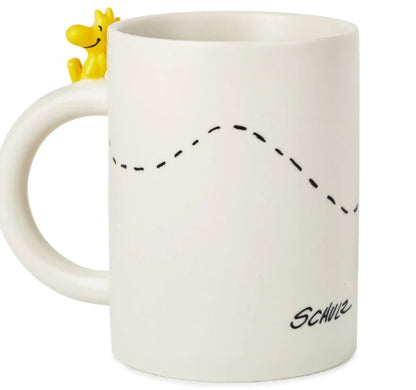Hallmark Peanuts Dimensional Snoopy and Woodstock Mug