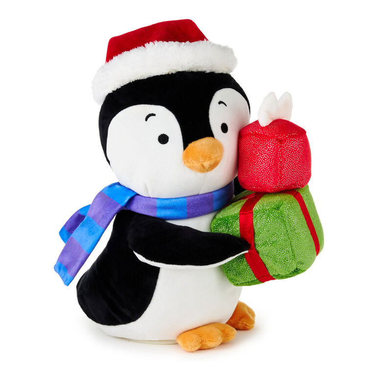 Hallmark Playful Penguins Delivering Delight Musical Plush With Motion, 10"