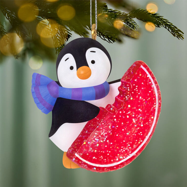 2026 Hallmark Christmas Mini Petite Penguins A Sweet Treat Ornament, 1"