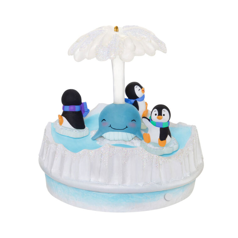 Hallmark Keepsake Christmas Ornament 2025, Playful Penguins Musical with Light and Motion - BCGiftMall