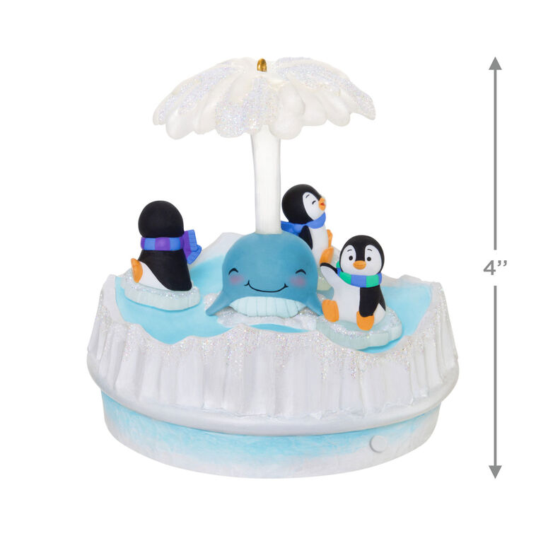Hallmark Keepsake Christmas Ornament 2025, Playful Penguins Musical with Light and Motion - BCGiftMall