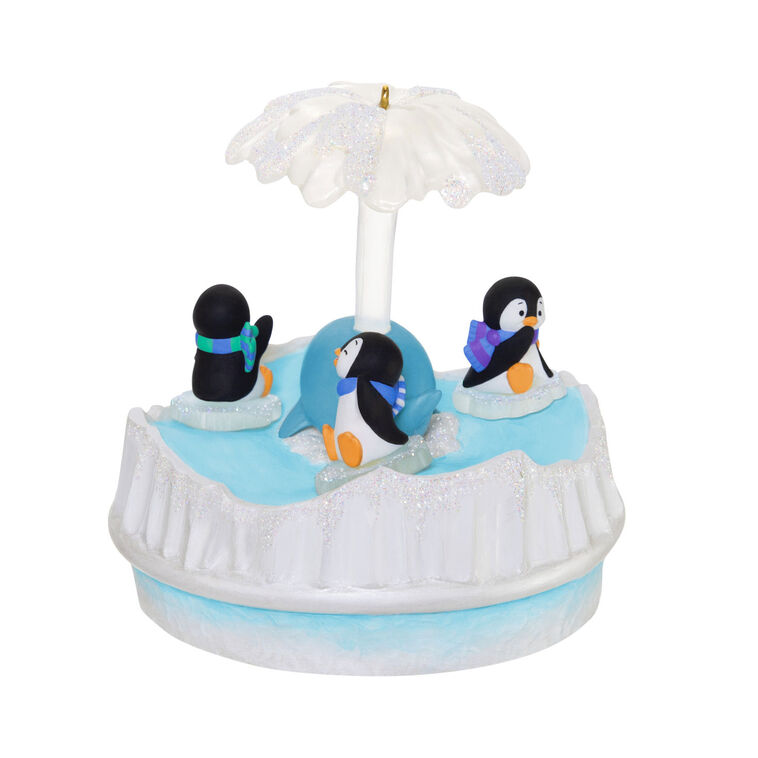 Hallmark Keepsake Christmas Ornament 2025, Playful Penguins Musical with Light and Motion - BCGiftMall