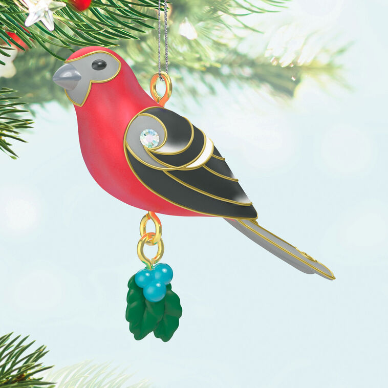 2026 Hallmark Christmas Ornament Mini Pine Grosbeak Ornament, 1"