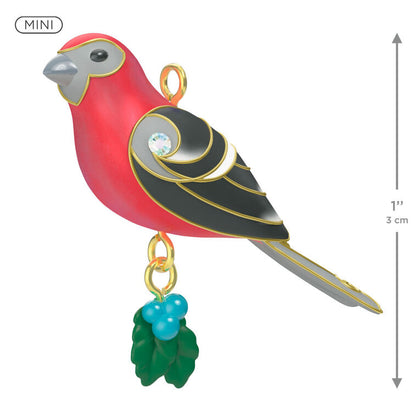 2026 Hallmark Christmas Ornament Mini Pine Grosbeak Ornament, 1"