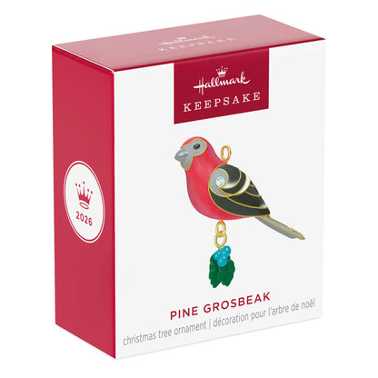 2026 Hallmark Christmas Ornament Mini Pine Grosbeak Ornament, 1"