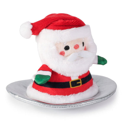 Hallmark Sledding Santa Zip-Along Plush Toy, 5"