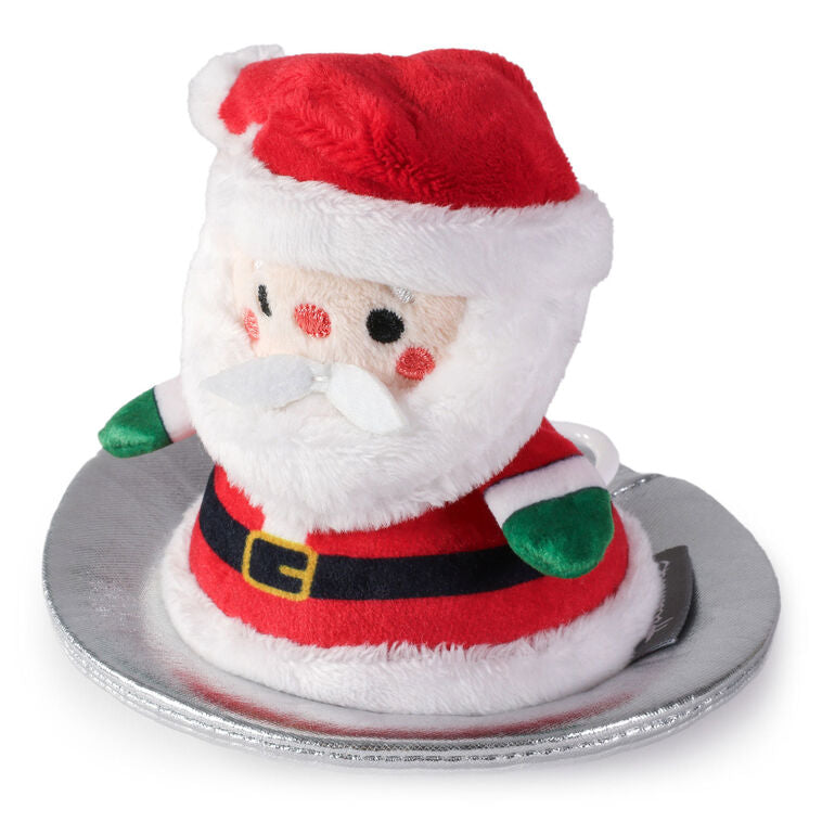 Hallmark Sledding Santa Zip-Along Plush Toy, 5"