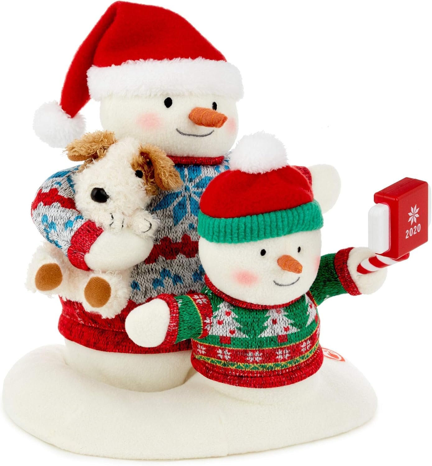 Hallmark Cozy Christmas Selfie Techno Snowman 2020 Singing Stuffed Animal with Light and Motion, 9.5" - BCGiftMall