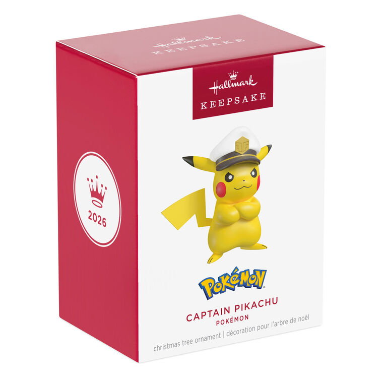 Hallmark 2026 Christmas Ornament Pokémon Captain Pikachu