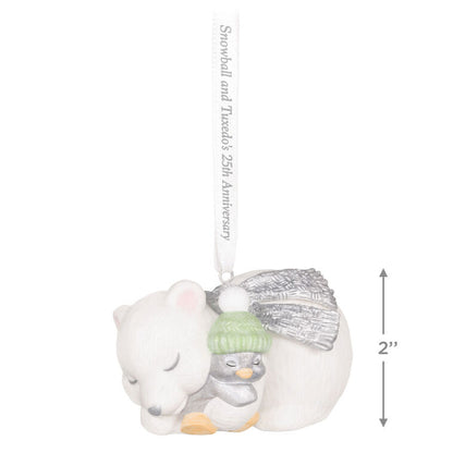 Hallmark Keepsake Christmas Ornament 2025, 25th Anniversary Snowball and Tuxedo, Porcelain, Gifts for Animal Lovers - BCGiftMall
