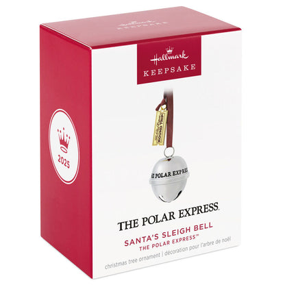 Hallmark Keepsake Christmas Ornament 2025, The Polar Express Santa's Sleigh Bell 2025, Metal, Christmas Movie Gifts - BCGiftMall