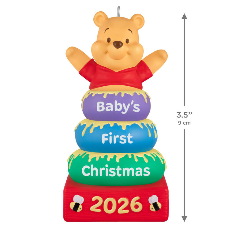 Hallmark Christmas Disney Winnie the Pooh Baby's First Christmas 2026 Ornament