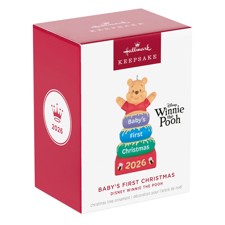 Hallmark Christmas Disney Winnie the Pooh Baby's First Christmas 2026 Ornament