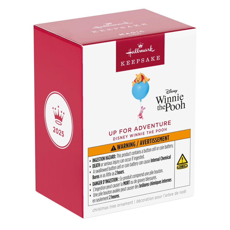 Hallmark Keepsake Christmas 2025 Disney Winnie the Pooh Up for Adventure Ornament With Light