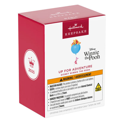 Hallmark Keepsake Christmas 2025 Disney Winnie the Pooh Up for Adventure Ornament With Light