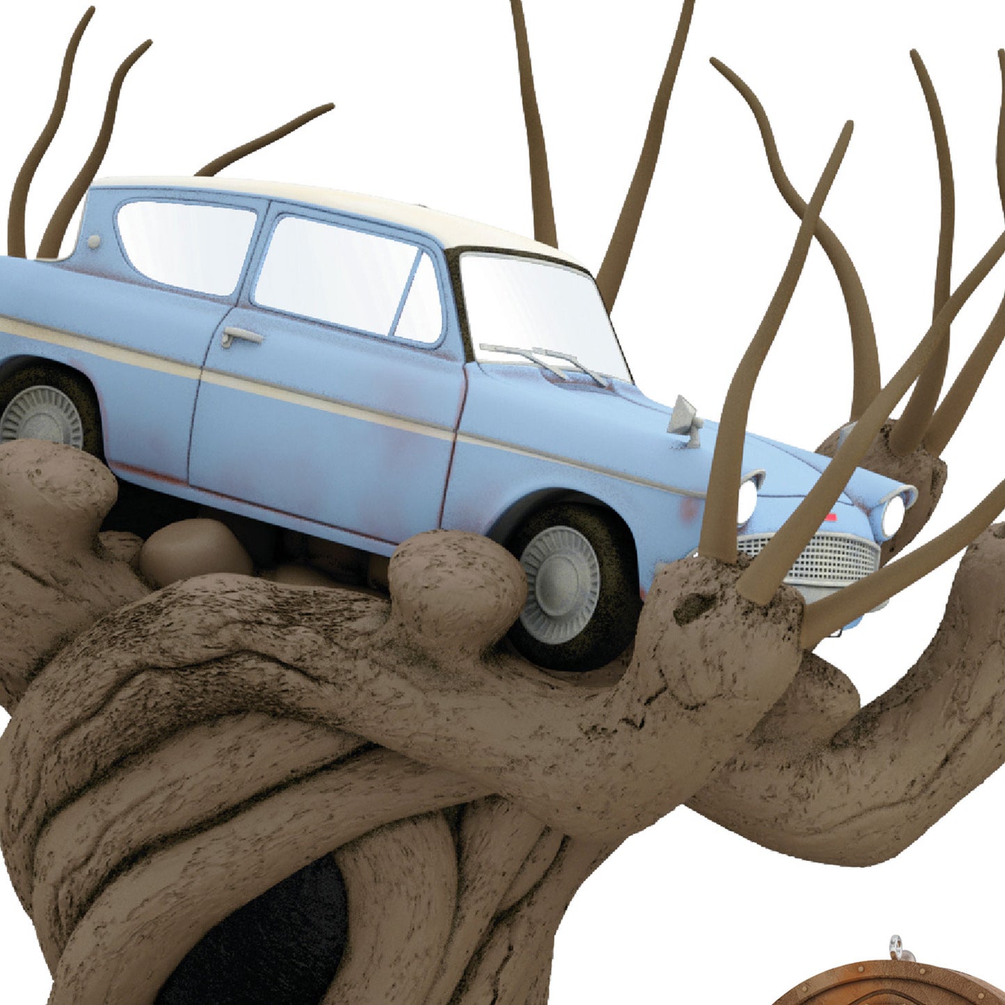 Hallmark Harry Potter and the Chamber of Secrets™ Collection Flying Ford Anglia in the Whomping Willow™ Tree Topper With Light and Sound