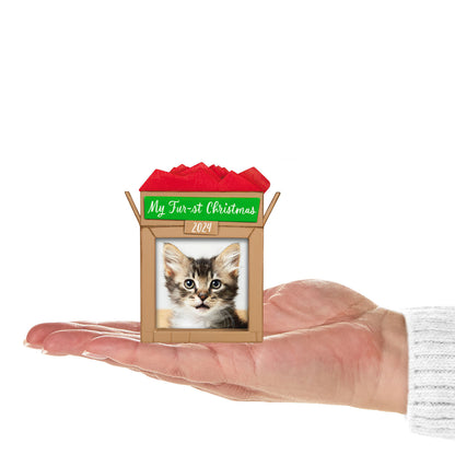 Hallmark 2024 Photo Frame Ornament Pet's Fur-st Christmas