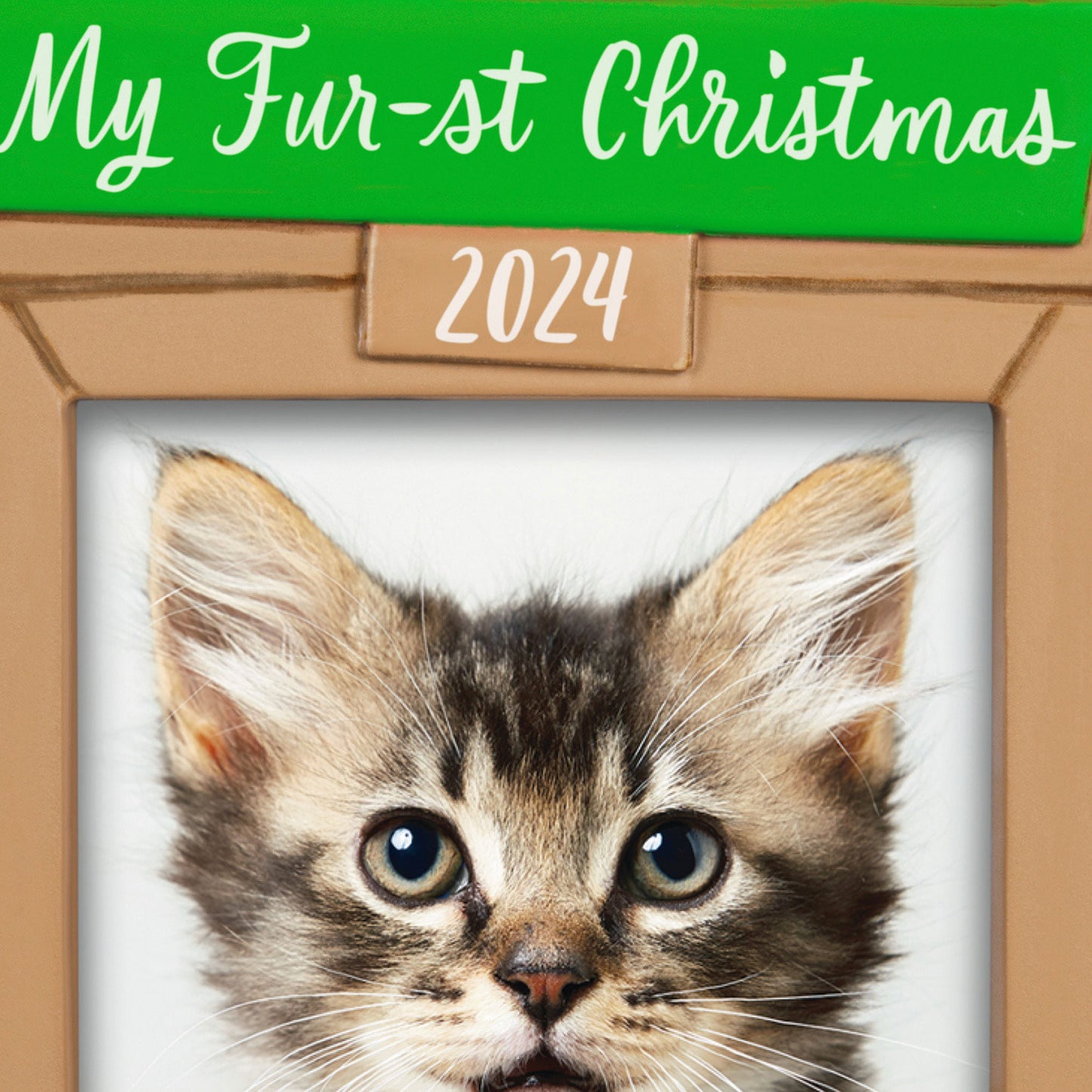 Hallmark 2024 Photo Frame Ornament Pet's Fur-st Christmas