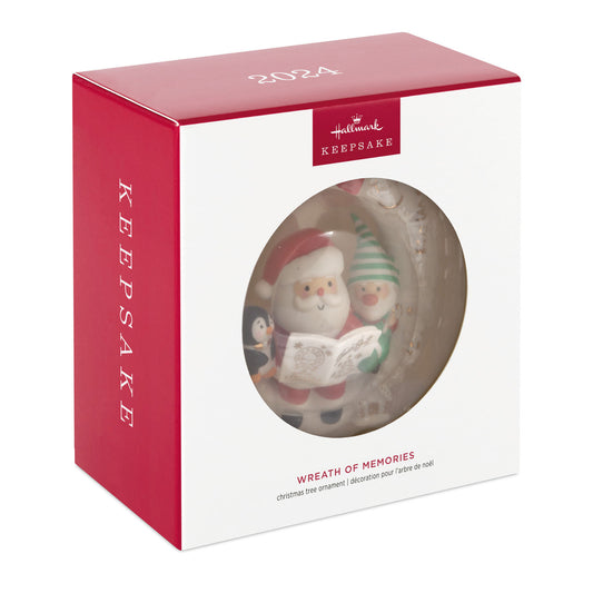 Hallmark Wreath of Memories 2024 Porcelain Ornament