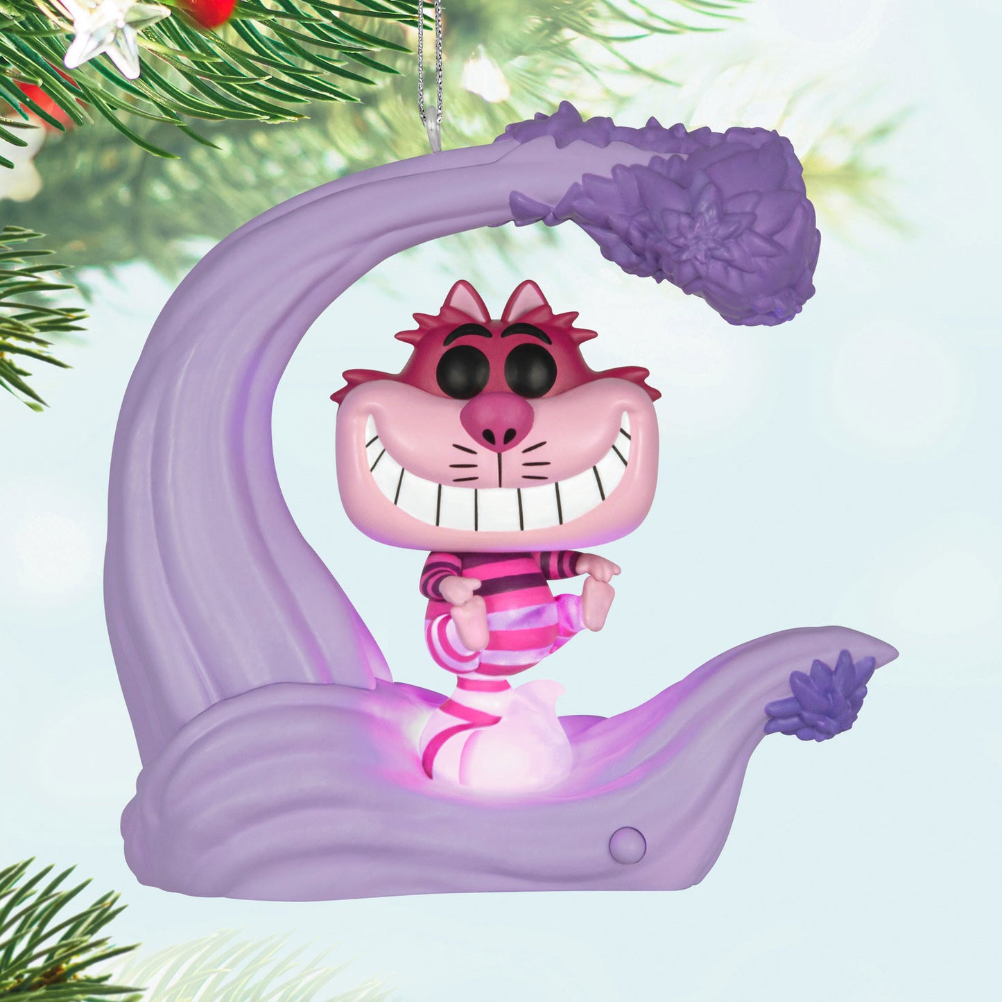 Hallmark Disney Alice in Wonderland Cheshire Cat Funko POP!® Ornament With Light