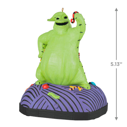 Hallmark 2024 Disney Tim Burton's The Nightmare Before Christmas Oogie Boogie Ornament With Sound and Motion