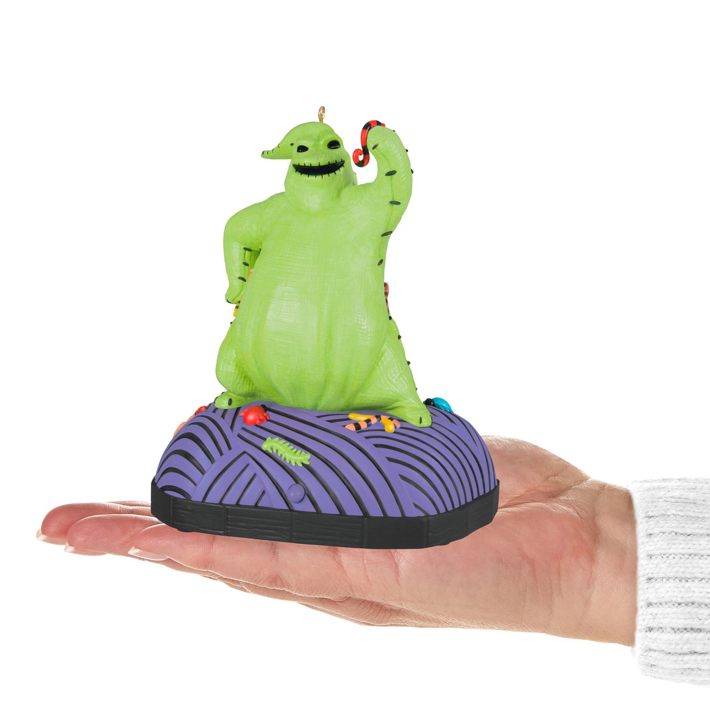 Hallmark 2024 Disney Tim Burton's The Nightmare Before Christmas Oogie Boogie Ornament With Sound and Motion