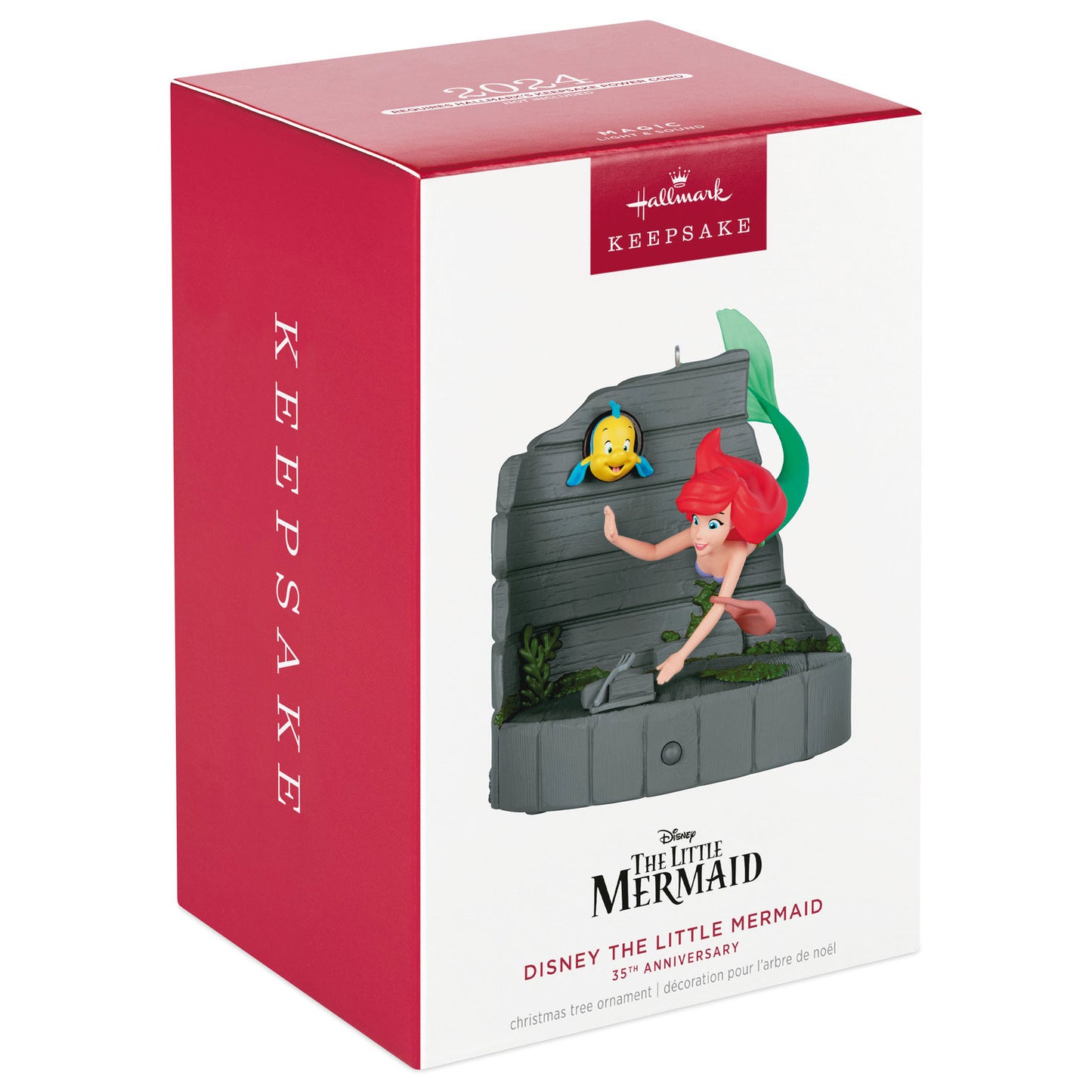 Hallmark 2024 Disney The Little Mermaid 35th Anniversary Musical Ornament With Light