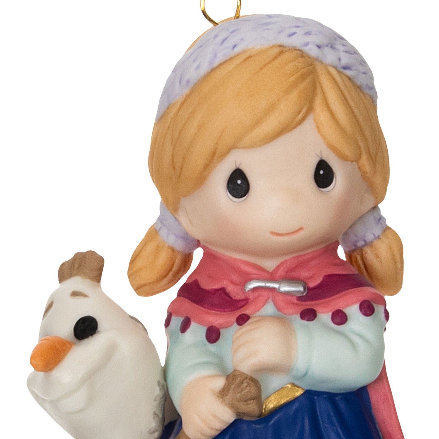 Hallmark 2024 Disney Precious Moments Frozen Anna and Olaf Porcelain Ornament