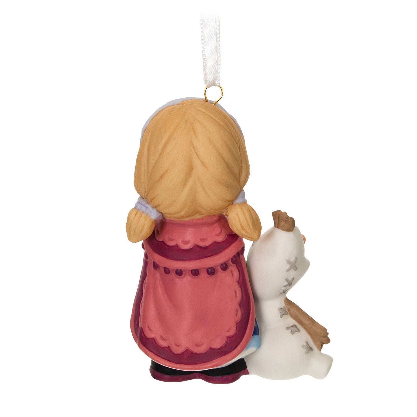 Hallmark 2024 Disney Precious Moments Frozen Anna and Olaf Porcelain Ornament