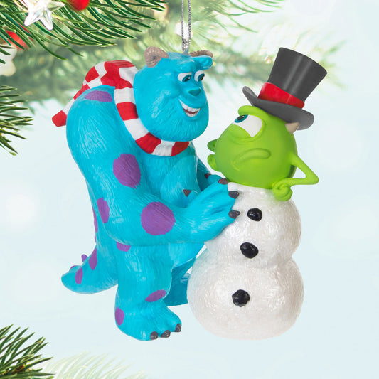Hallmark 2024 Disney Pixar Monsters, Inc. Sulley Builds a Snow-Mike Ornament