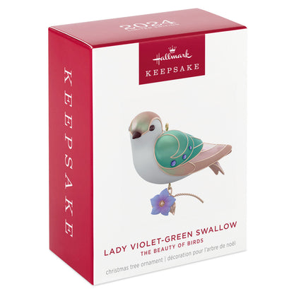 Hallmark 2024 The Beauty of Birds Lady Violet-Green Swallow Ornament Limited Edition