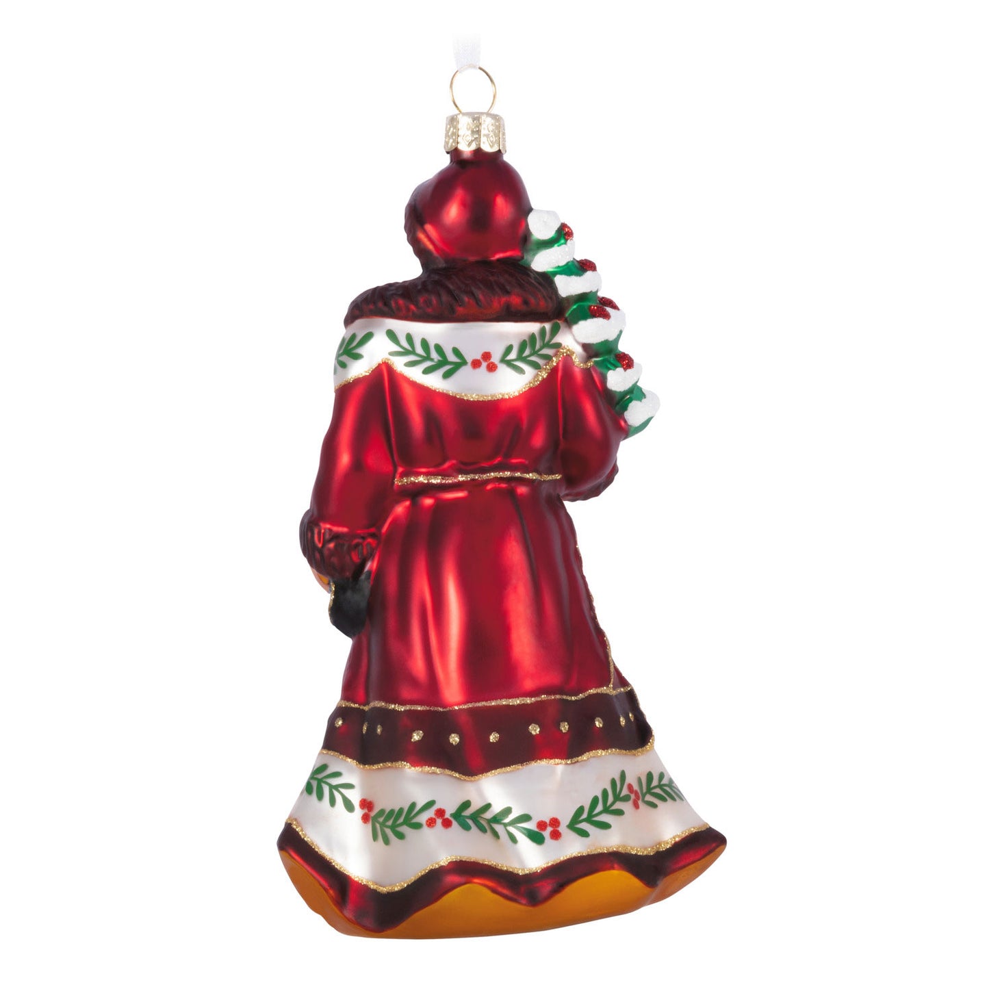 Hallmark Santa Claus Glass Ornament