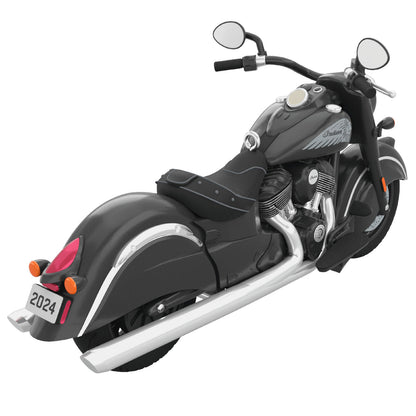 Hallmark Indian® Motorcycle Chief Dark Horse 2024 Metal Ornament