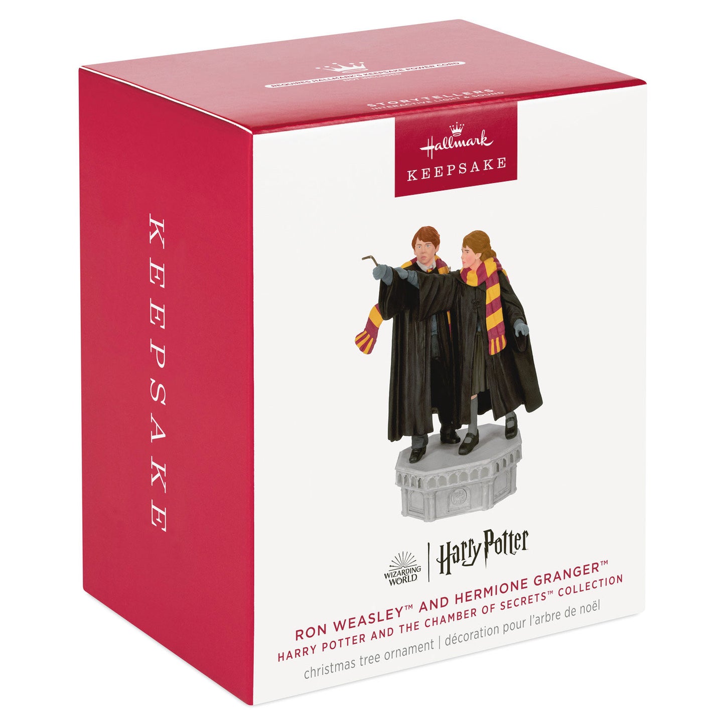 Hallmark 2024 Harry Potter and the Chamber of Secrets™ Collection Ron Weasley™ and Hermione Granger™ Ornament With Light and Sound