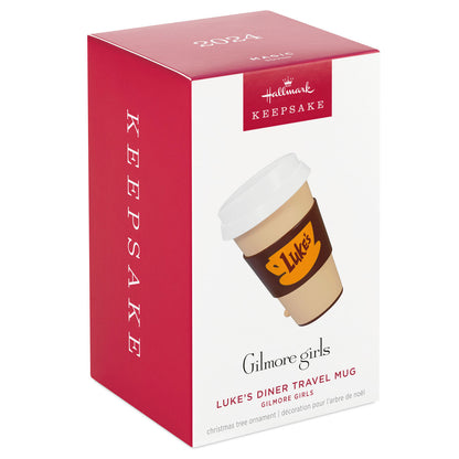 Hallmark 2024 Gilmore Girls Luke's Diner Travel Mug Ornament With Sound