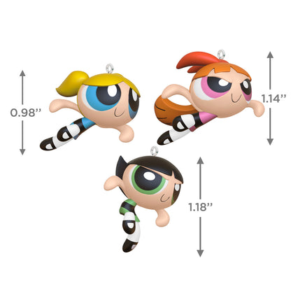 Hallmark 2024 The Powerpuff Girls Blossom™, Bubbles™ and Buttercup™ Ornaments, Set of 3