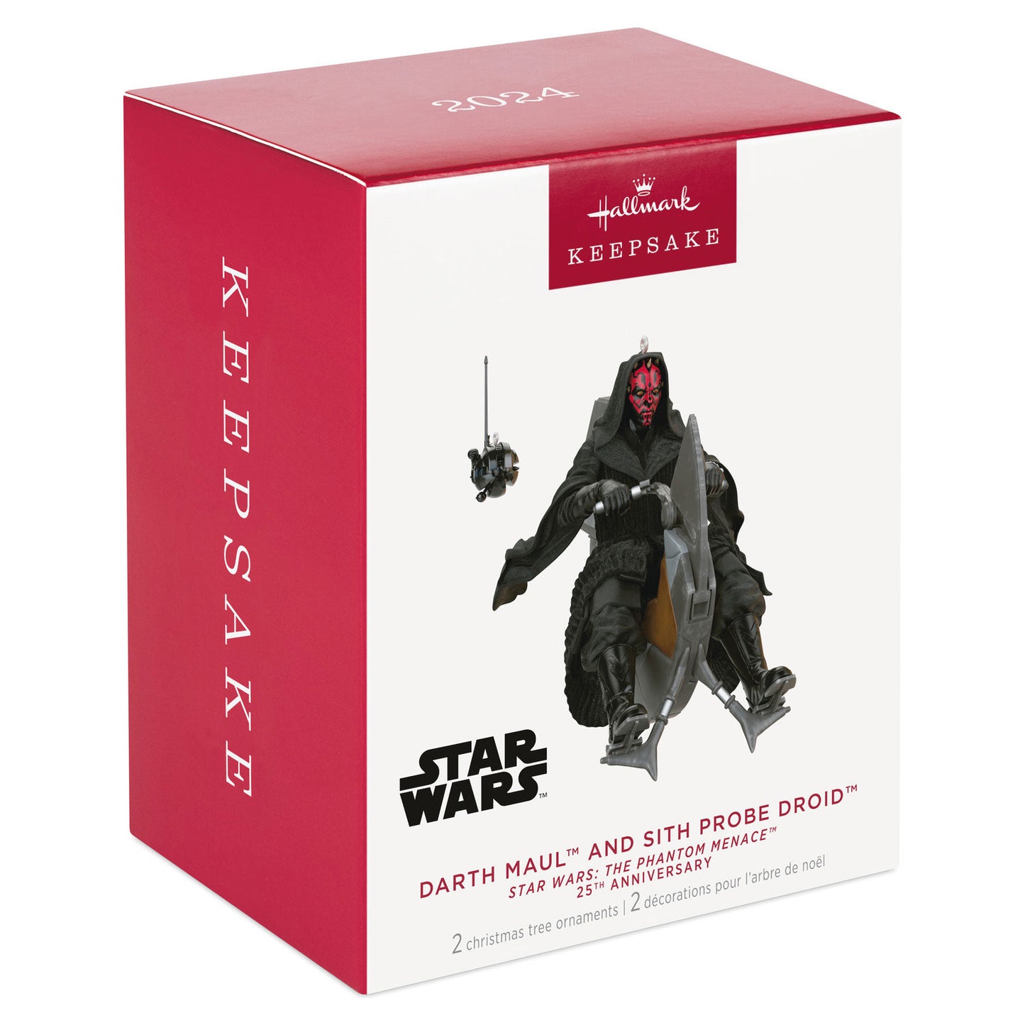 Hallmark Star Wars: The Phantom Menace™ 25th Anniversary Darth Maul™ and Sith Probe Droid™ Ornaments, Set of 2