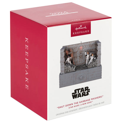 Hallmark 2024 Star Wars: A New Hope™ "Shut Down the Garbage Mashers!" Ornament With Light, Sound and Motion