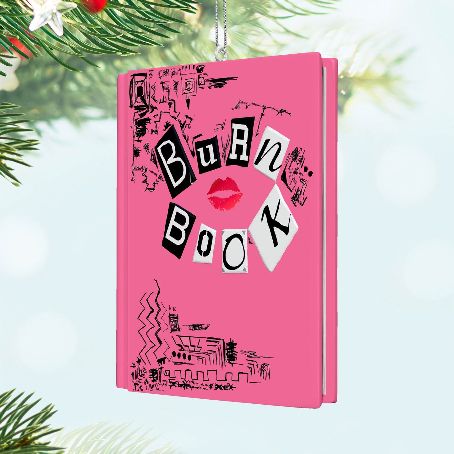 Hallmark 2024 Mean Girls The Burn Book Ornament