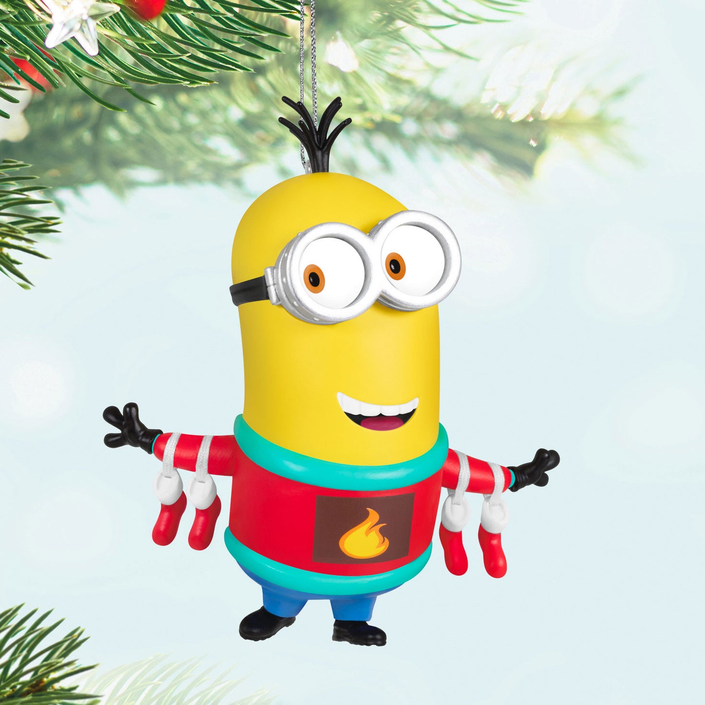 Hallmark 2024 Minions Kevin Decks the Halls Ornament With Sound