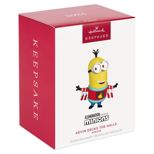 Hallmark 2024 Minions Kevin Decks the Halls Ornament With Sound