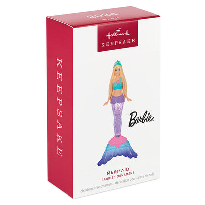 Hallmark 2024 Barbie™ Mermaid Ornament With Light