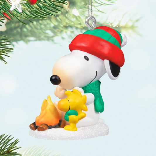 Hallmark 2024 Mini Peanuts® Winter Fun With Snoopy Ornament, 1.02"